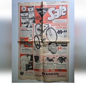 Canadian Tire Flyer Pre-Holiday Sale Vintage